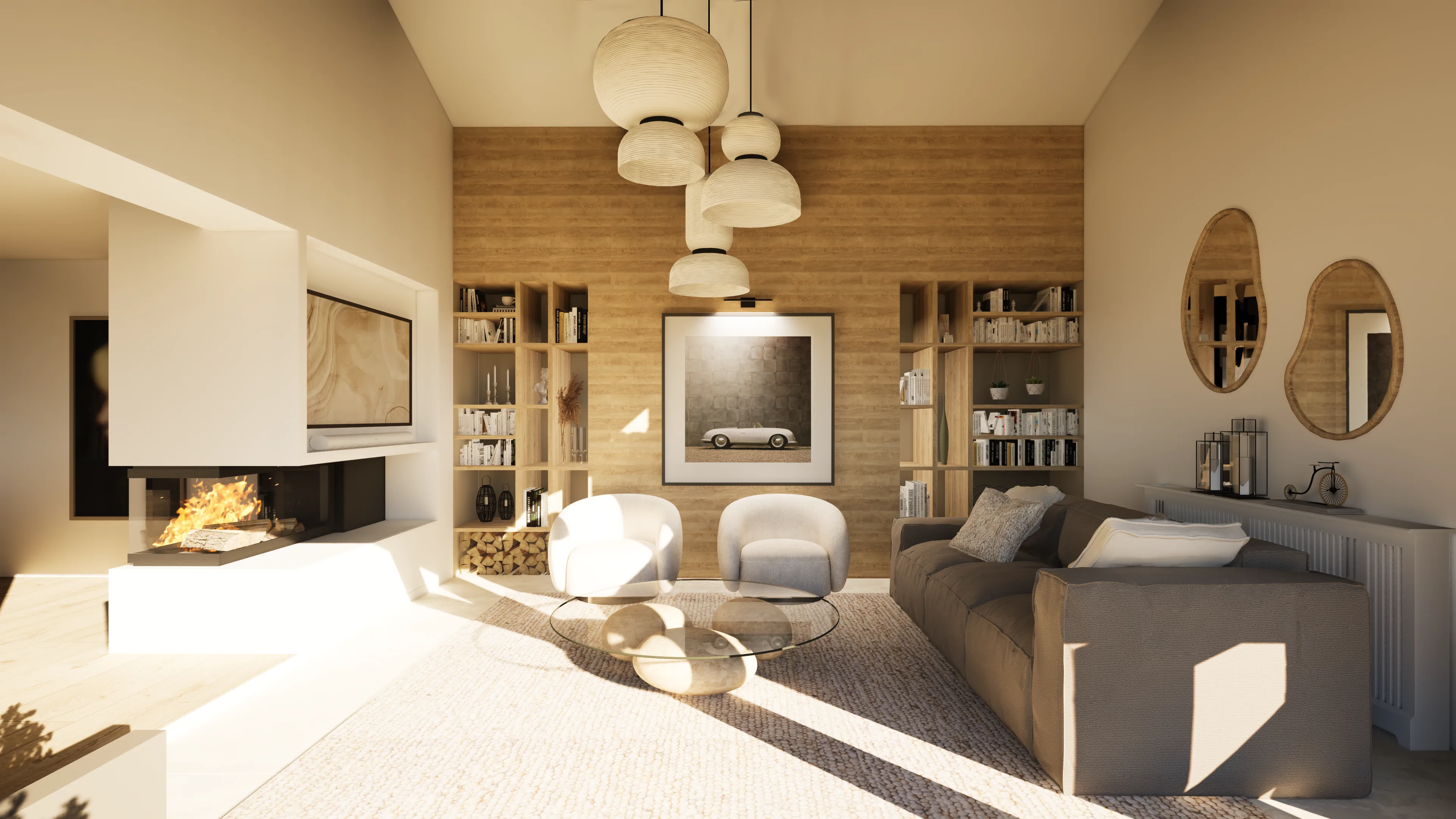 Transformation garage en salon - Chessy - beaujolais