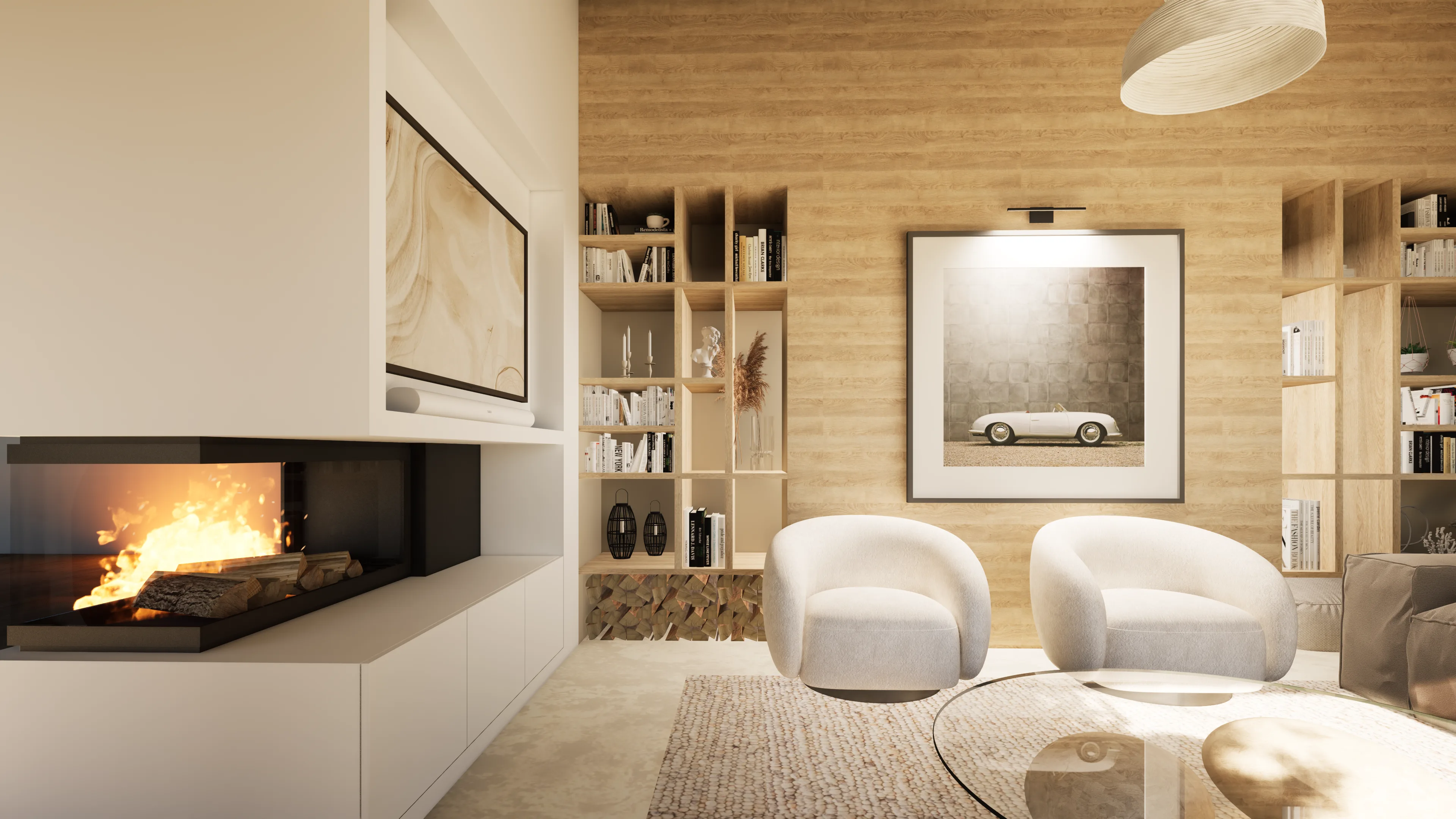 Transformation garage en salon - Chessy - beaujolais