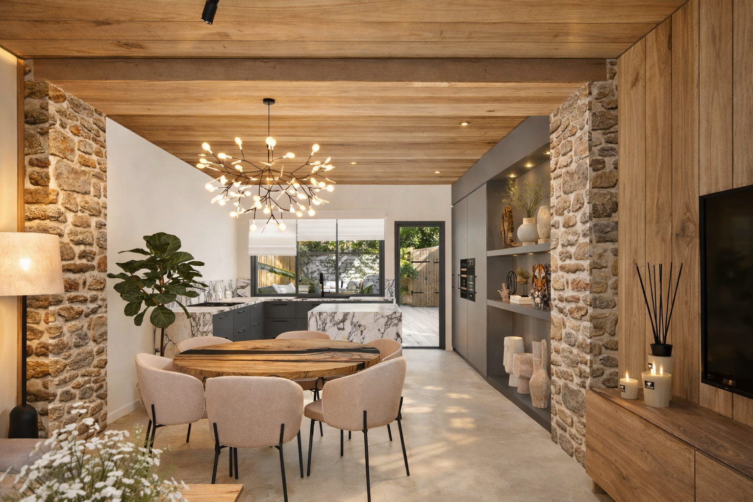 Rénovation d'une ancienne grange en pierre